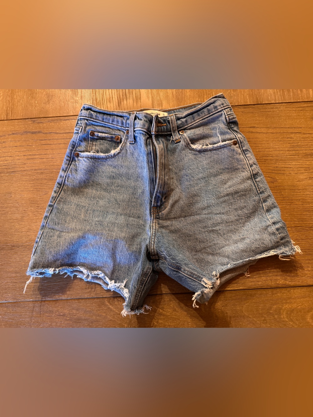 Abercrombie Dad Short High Rise Jean shorts